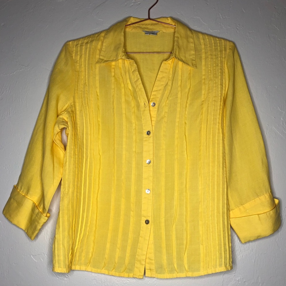 Appraisal Lightweight Ramie Button Down Shirt
